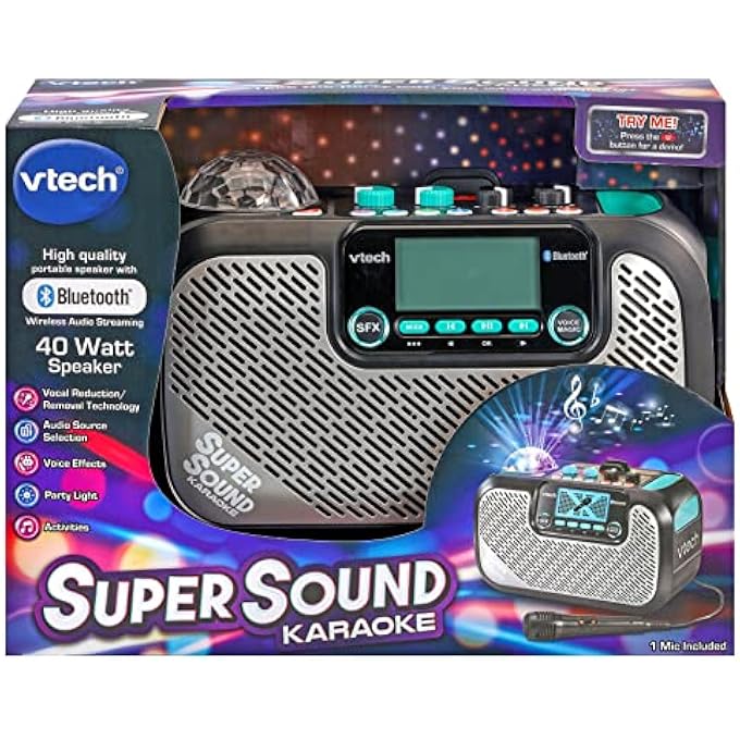 vtech 547403 SUPER SOUND KARAOKE, TEAL - Image 4